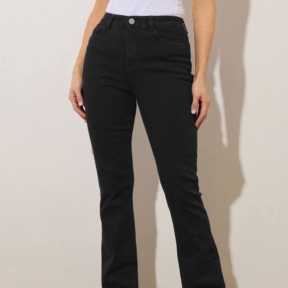 LTS Long Tall Sally NWT Tall BLACK 16 Bootcut Jeans - 38 Inch Inseam - Picture 2 of 8